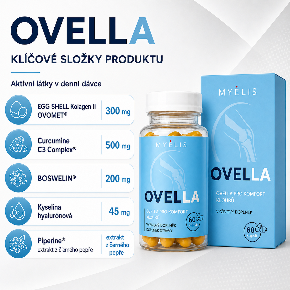 Ovella komplexná podpora kĺbov