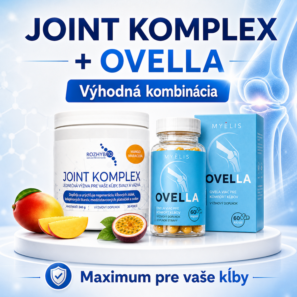 Joint Komplex a Ovella – maximum pre kĺby